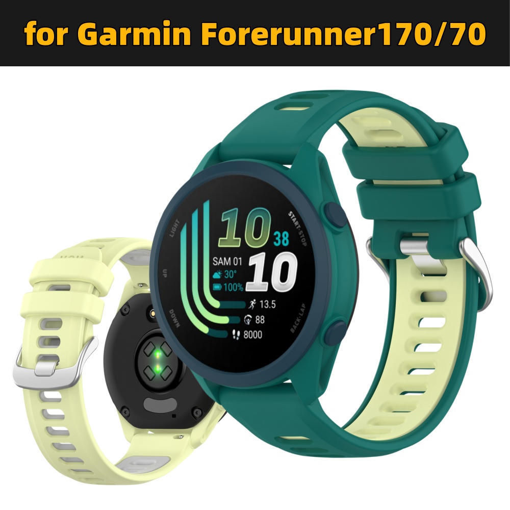 Silicone Watch Band 22Mm - Cinturino Sportivo in Silicone Bicolore per