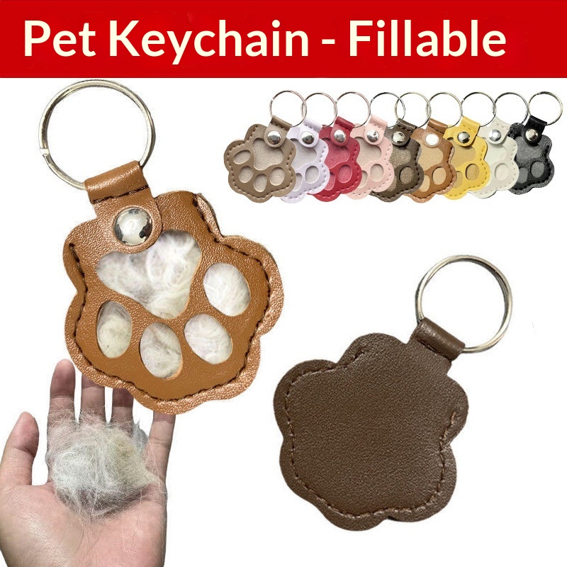 Leather Strap Quick Release - Portachiavi Raccogli Peli di Cane in