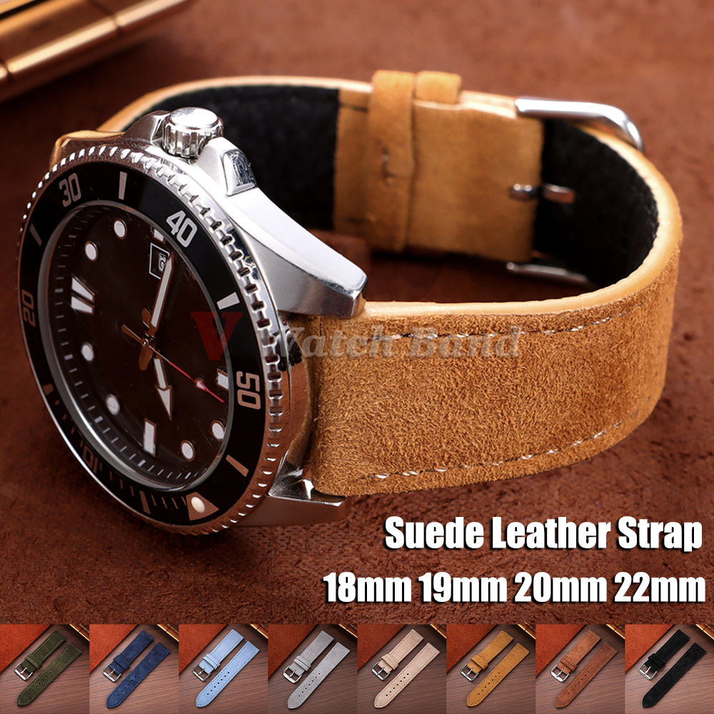Suede Strap Watch - Cinturino per Orologio in Pelle Scamosciata