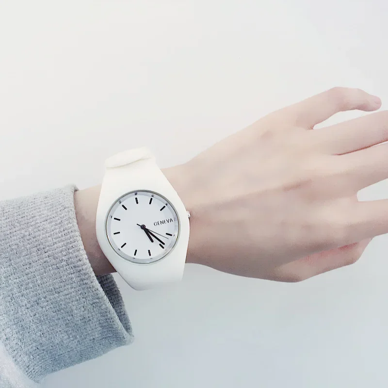 Silicone Band Women - Orologio da uomo da donna color