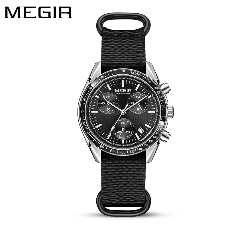 Canvas Strap Watch - MEGIR 2247 Orologio al quarzo di