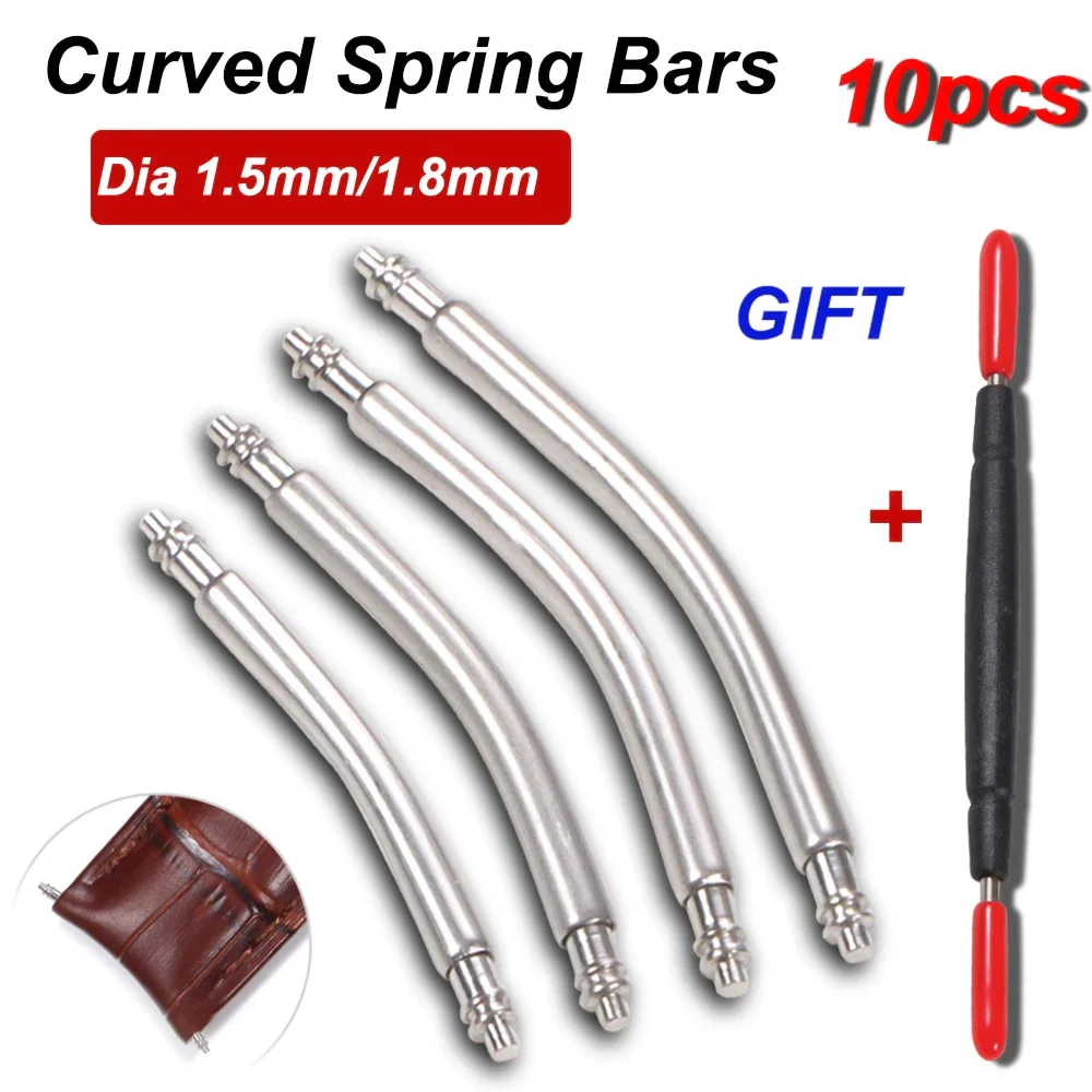 Curved Spring Bar - 10 pezzi barra a molla con