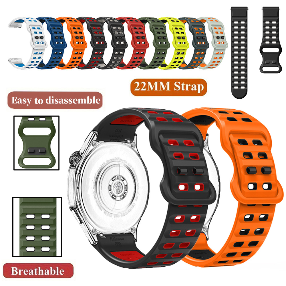 Mesh Strap Metal - Cinturino in silicone da 22 mm