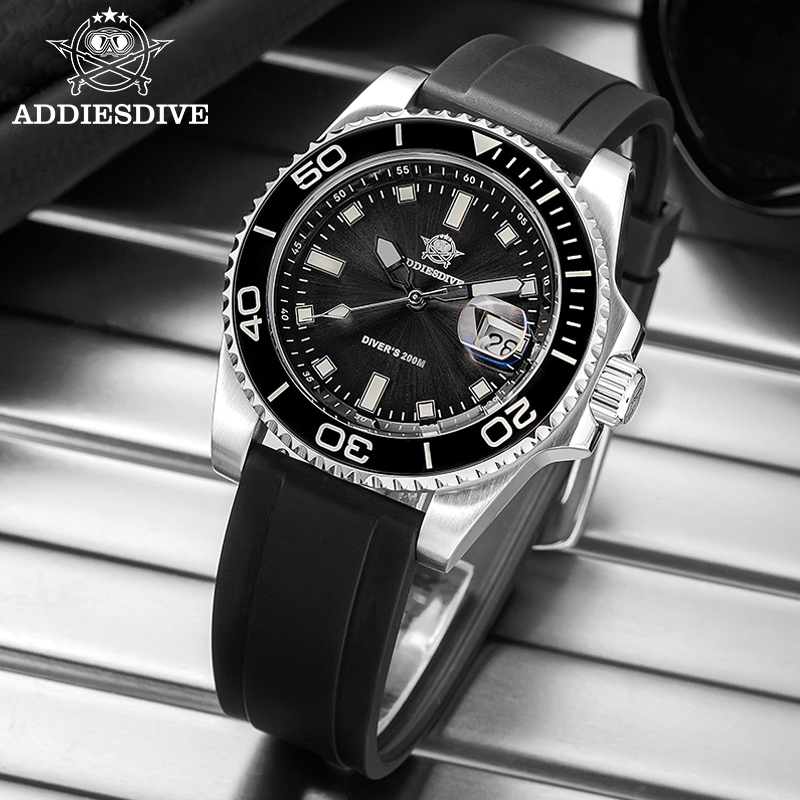 Rubber Strap Diver - ADDIESDIVE 2115 Orologi subacquei al quarzo