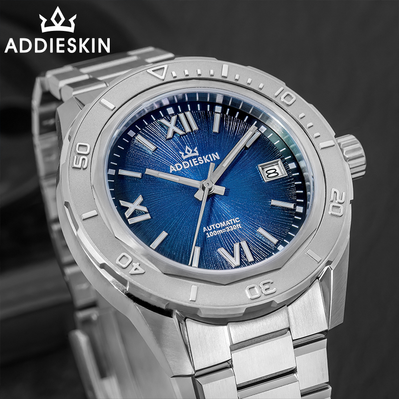 Stainless Bracelet Diver - AddiesKin K002 Orologio meccanico automatico di