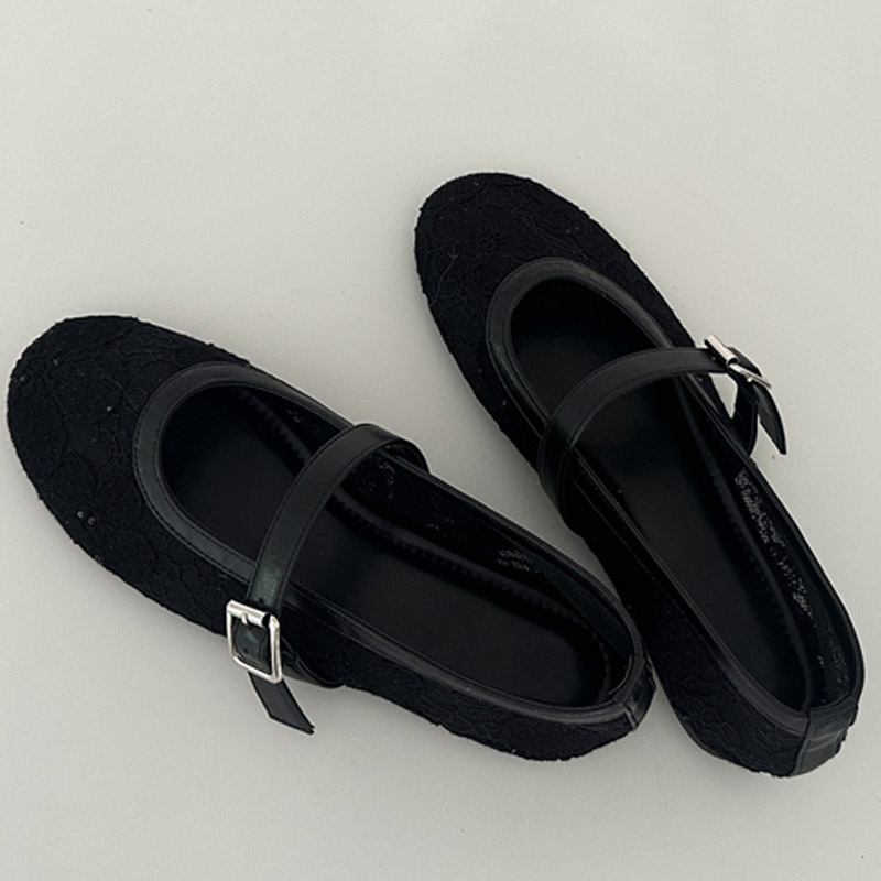Mesh Strap Metal - Aneikeh Scarpe Basse Mary Jane da