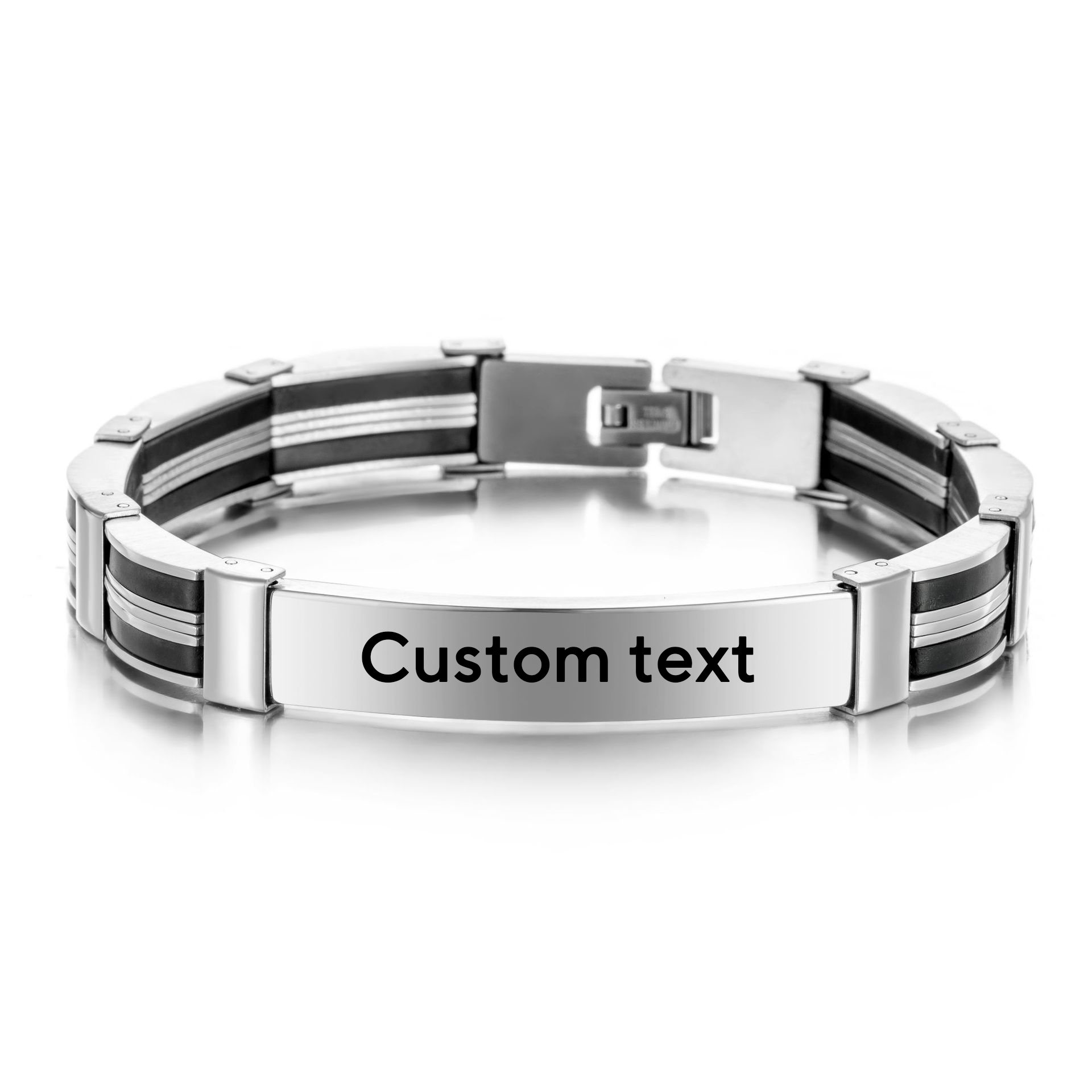 Silicone Band Women - Bracciale personalizzato in acciaio inossidabile con