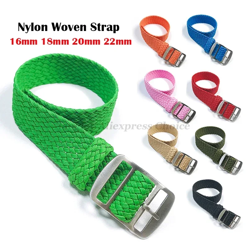 Perlon Strap Woven - Cinturino per orologio in nylon intrecciato
