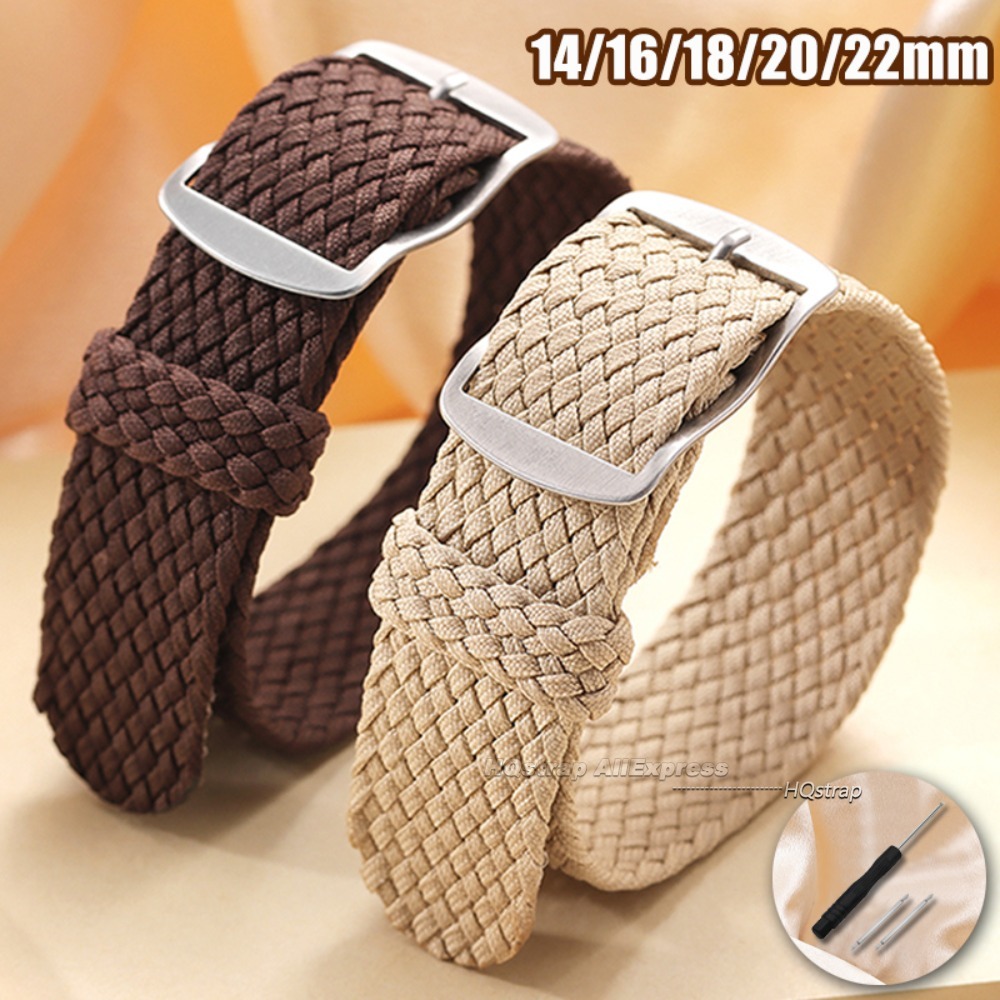 Perlon Strap Woven - Cinturino per orologio in tela intrecciata
