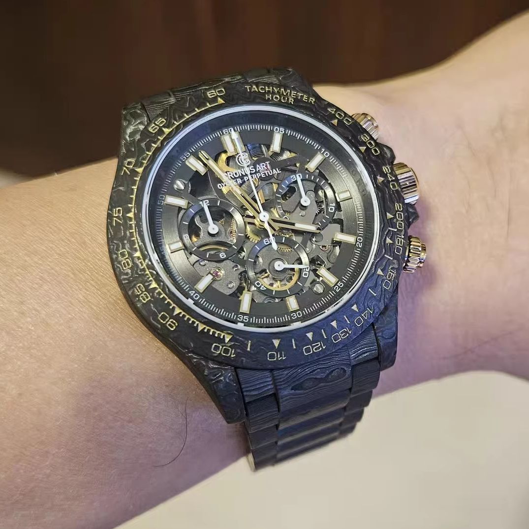 Canvas Strap Watch - CRONUSART Orologio cronografo da uomo Orologio