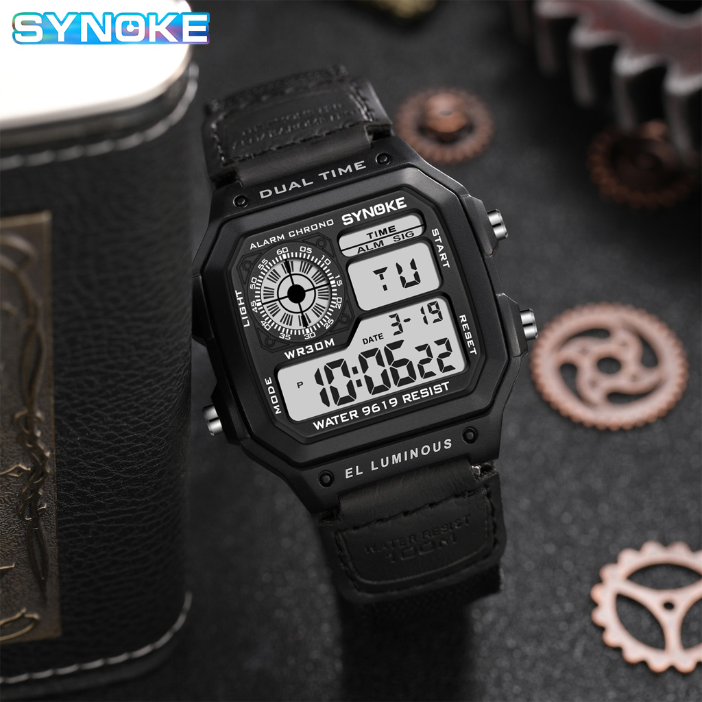 Synoke Orologio digitale milit - Canvas Strap Watch recensione e prezzo