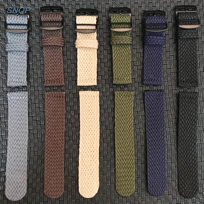 20mm 22mm Nero Navy tinta unit - Perlon Strap Woven recensione e prezzo