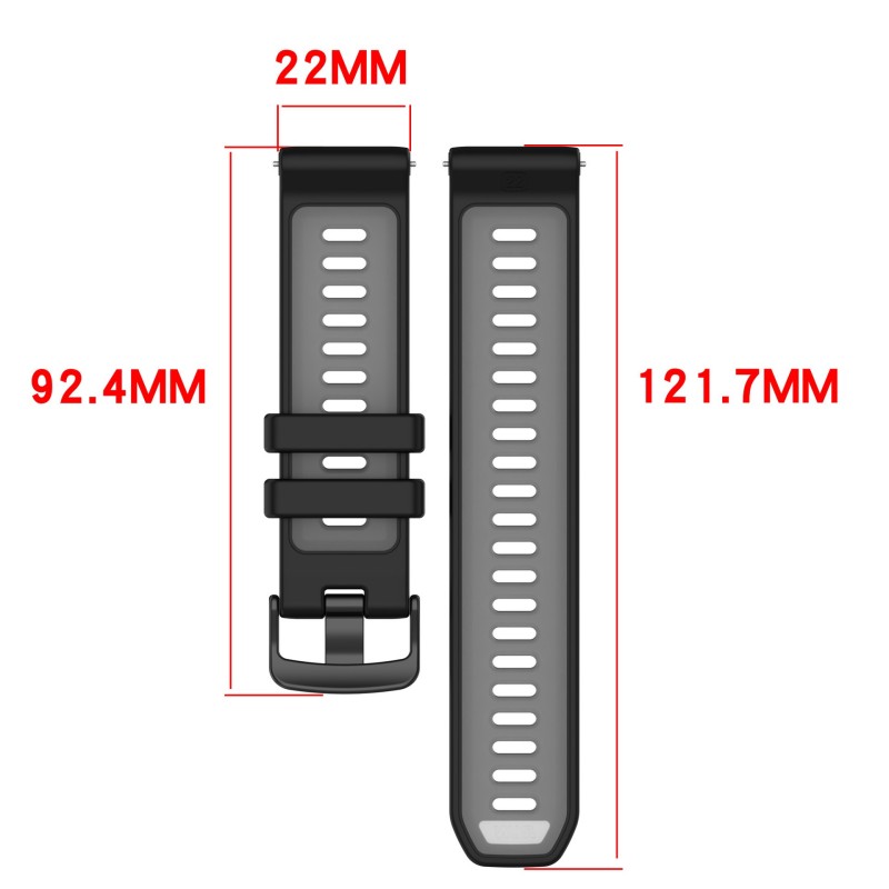 Cinturino bicolore da 22mm per - Silicone Watch Band 22Mm recensione e prezzo