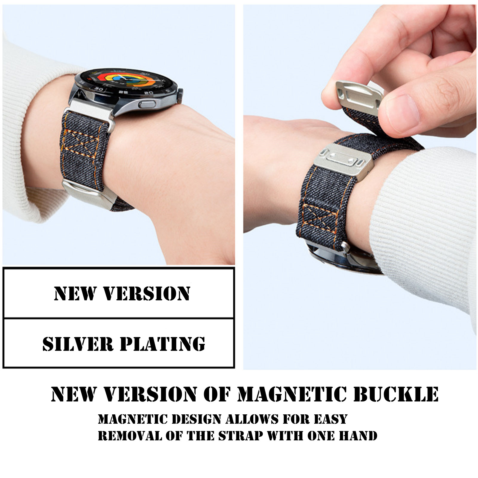Bande magnetiche per Amazfit F - Canvas Strap Watch recensione e prezzo