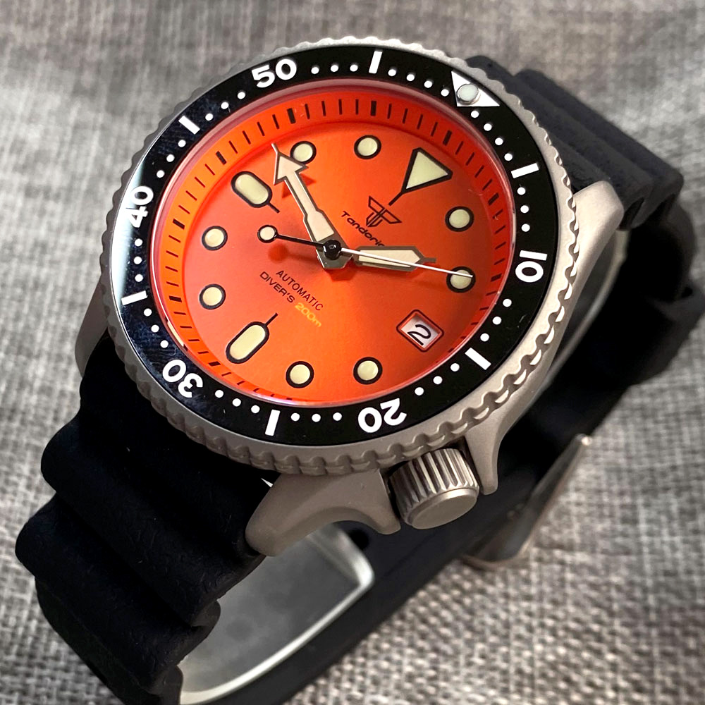 Orologio da Uomo Tandorio 41mm - Rubber Strap Diver recensione e prezzo