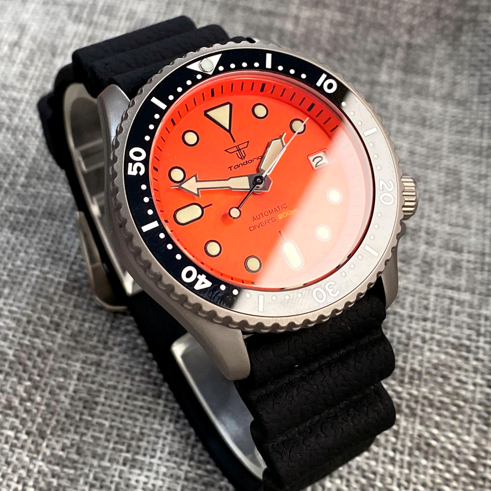 Orologio da Uomo Tandorio 41mm - Rubber Strap Diver recensione e prezzo