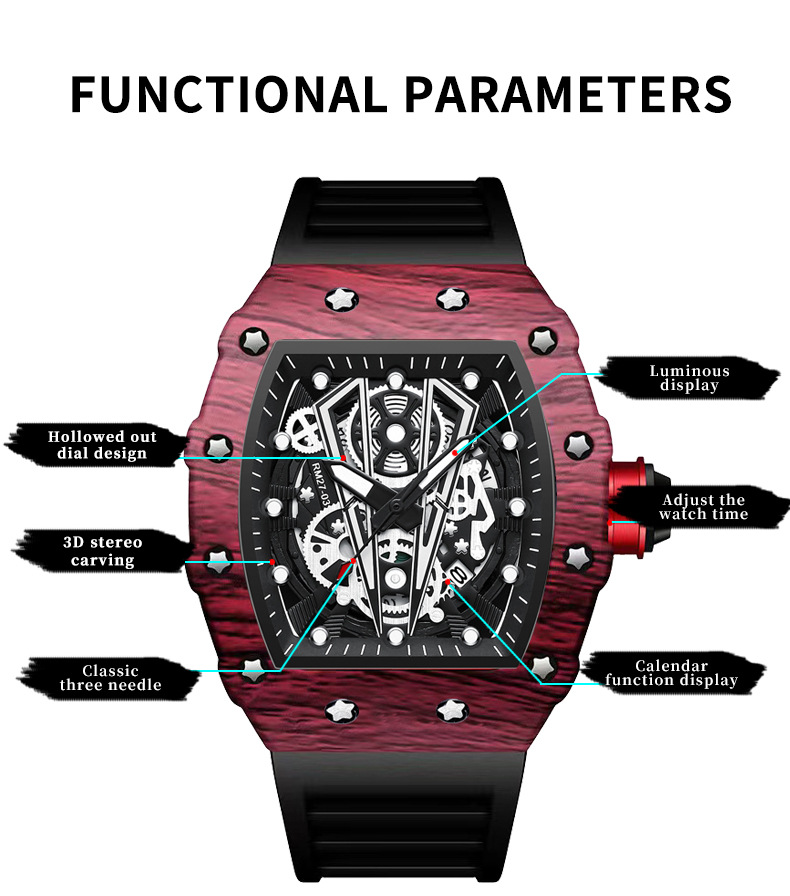 BINBOND B8577 Orologio al Quar - Rubber Strap Diver recensione e prezzo
