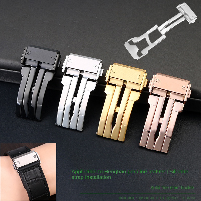 18 22mm Fibbia in acciaio inos - Leather Watch Band Men recensione e prezzo