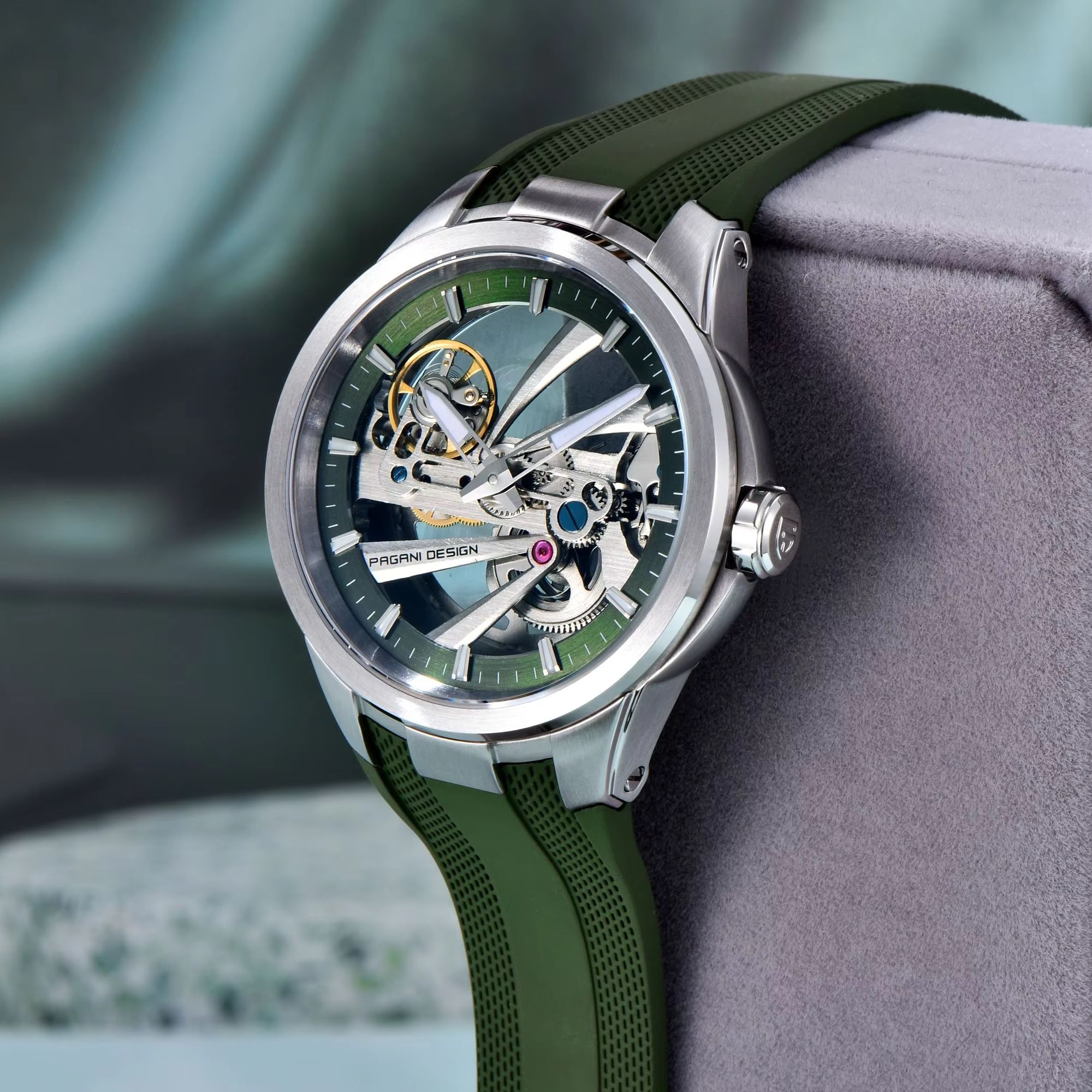 Orologio Meccanico Scheletrato - Rubber Strap Diver recensione e prezzo
