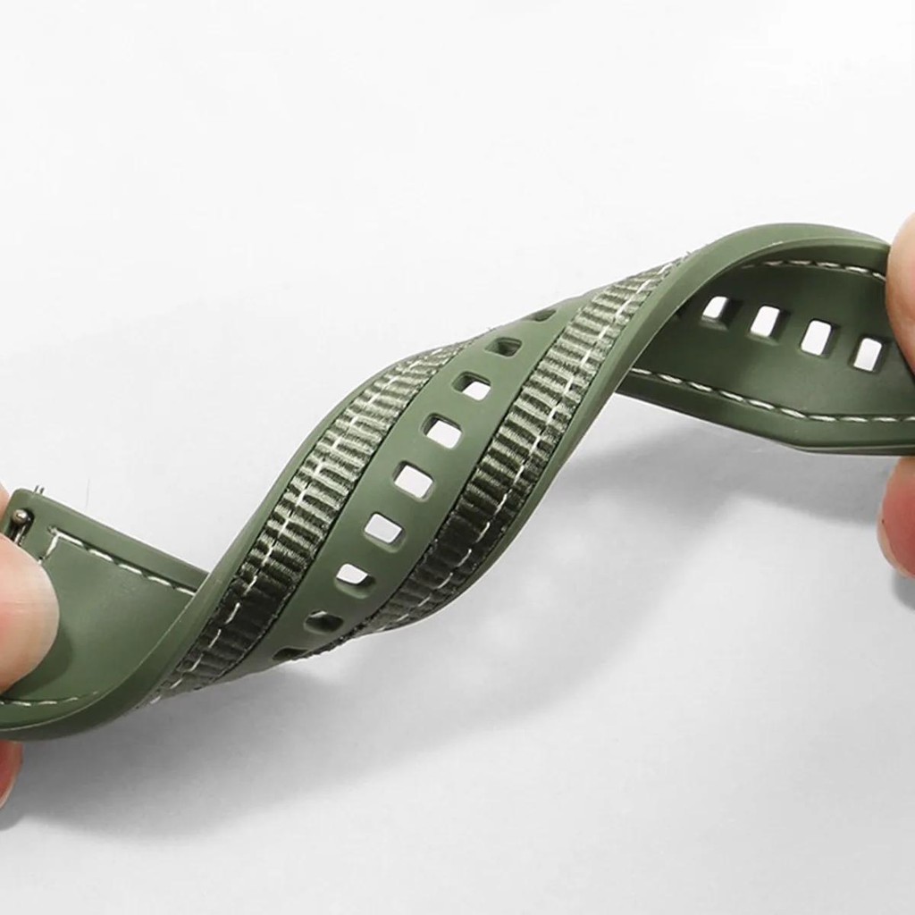Cinturino in Nylon + Silicone  - Silicone Watch Band 22Mm recensione e prezzo