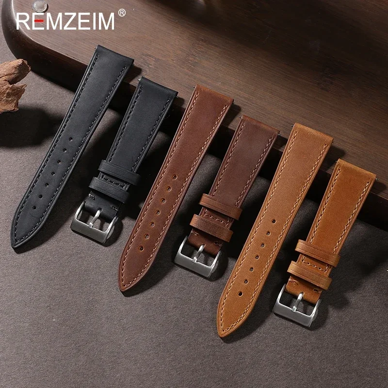 Crazy Horse orologio in pelle  - Leather Strap Quick Release recensione e prezzo