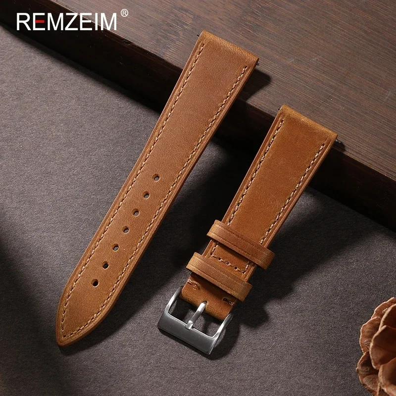 Crazy Horse orologio in pelle  - Leather Strap Quick Release recensione e prezzo