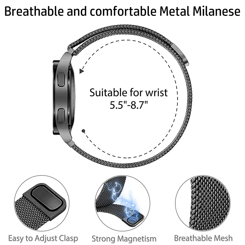 Cinturino da 20 mm per Amazfit - Milanese Loop Magnetic recensione e prezzo