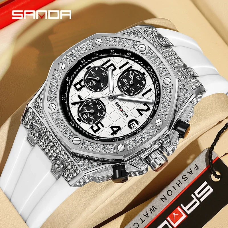 Orologio da uomo SANDA 7026 al - Rubber Strap Diver recensione e prezzo
