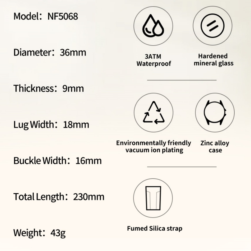 Nuovo Stile NAVIFORCE Orologi  - Silicone Band Women recensione e prezzo