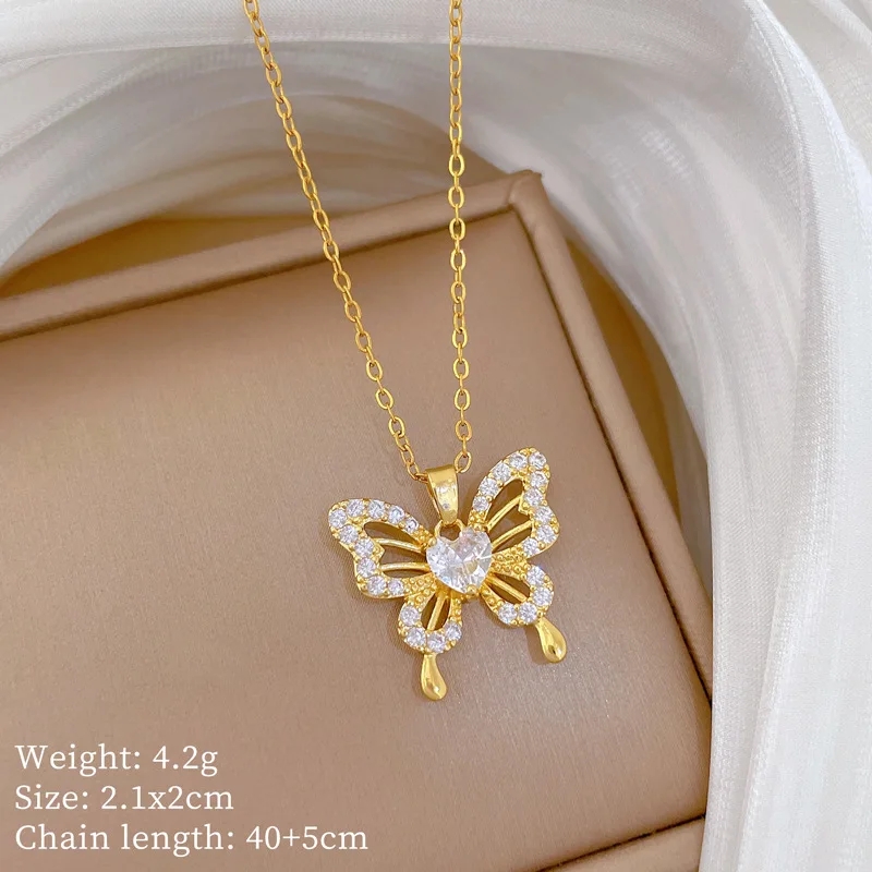 Collana con Ciondolo a Farfall - Butterfly Clasp Deployant recensione e prezzo