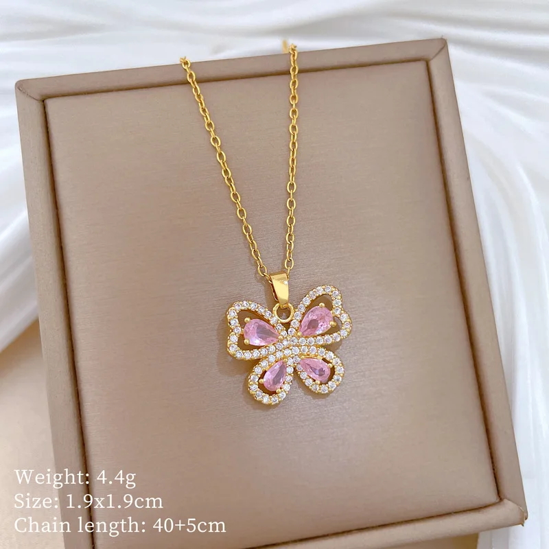Collana con Ciondolo a Farfall - Butterfly Clasp Deployant recensione e prezzo