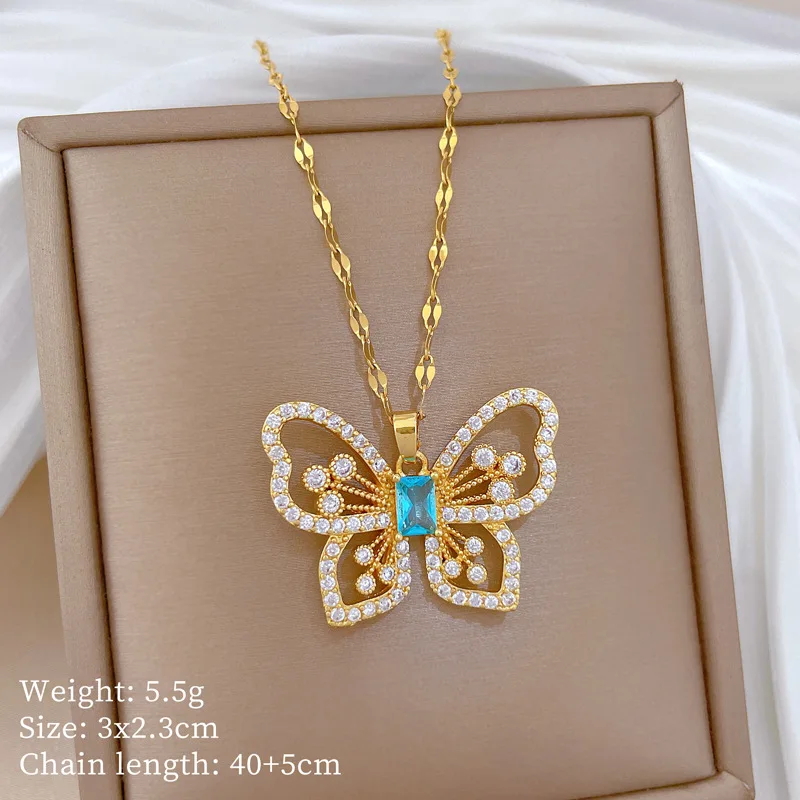 Collana con Ciondolo a Farfall - Butterfly Clasp Deployant recensione e prezzo