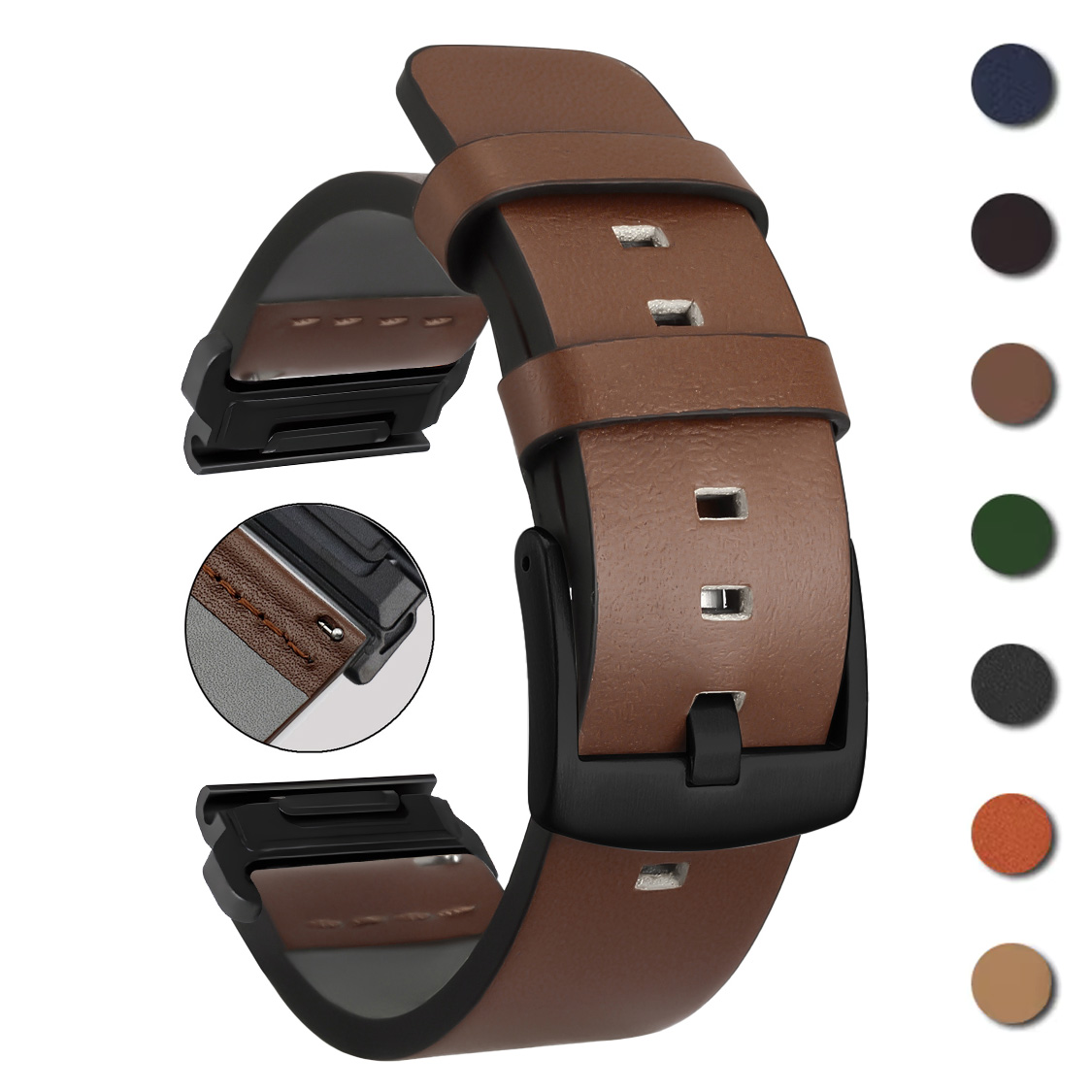 26mm 22mm cinturino Quick Fit  - Leather Strap Quick Release recensione e prezzo