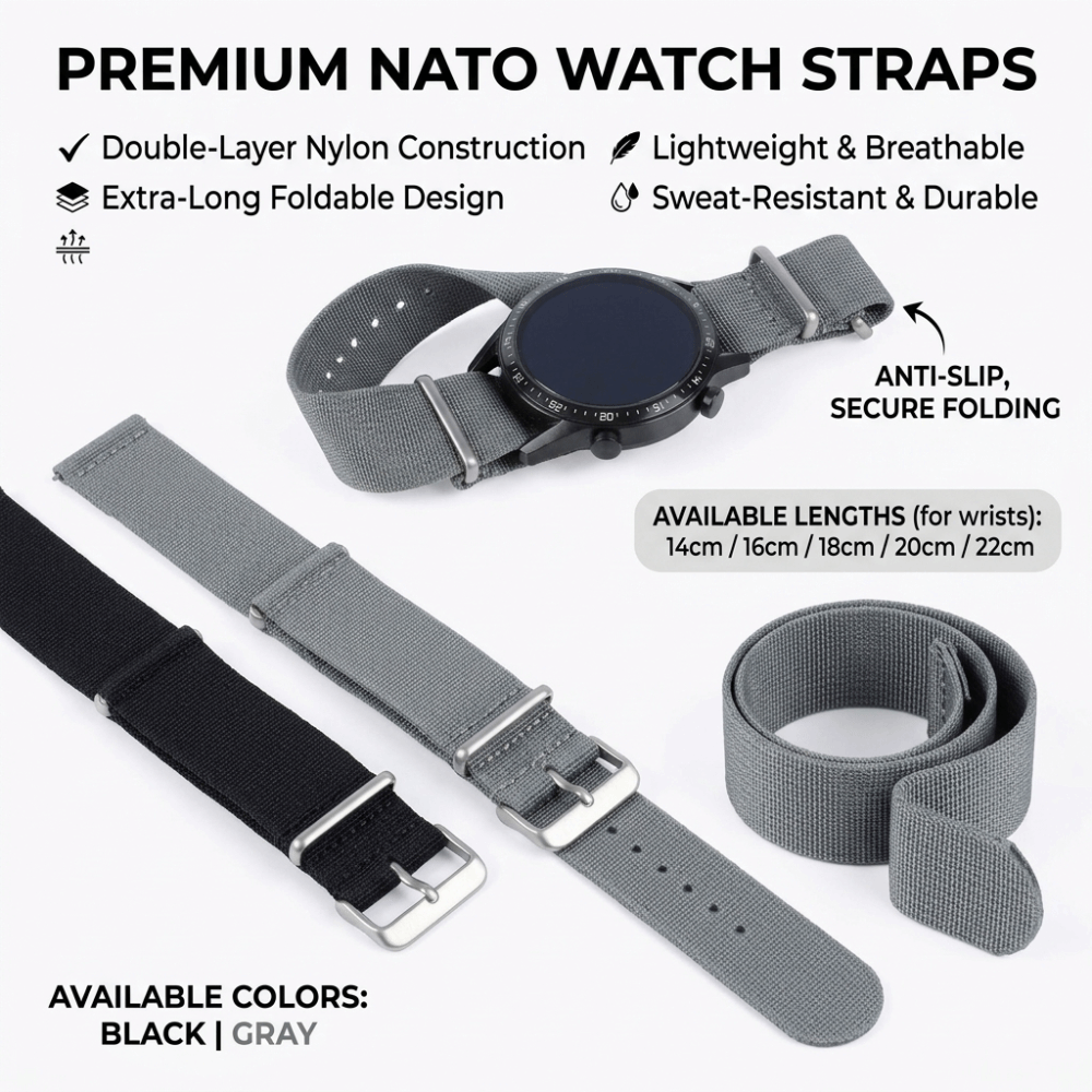 Cinturino NATO 14/16/18/20/22m - Nato Strap Nylon recensione e prezzo