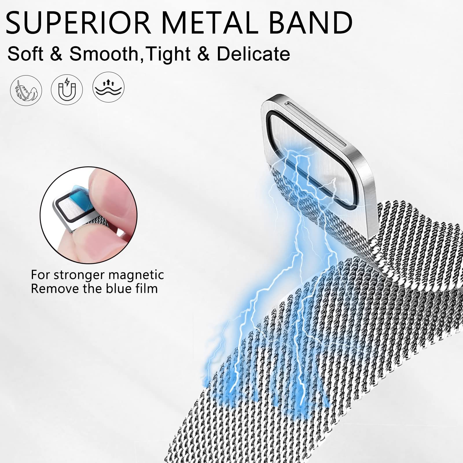 Anello milanese Per fitbit cha - Milanese Loop Magnetic recensione e prezzo